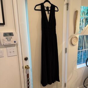 Abercrombie & Fitch Black Midi Dress